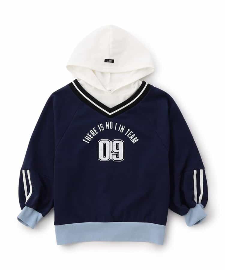 カジュアル裏毛フーディー