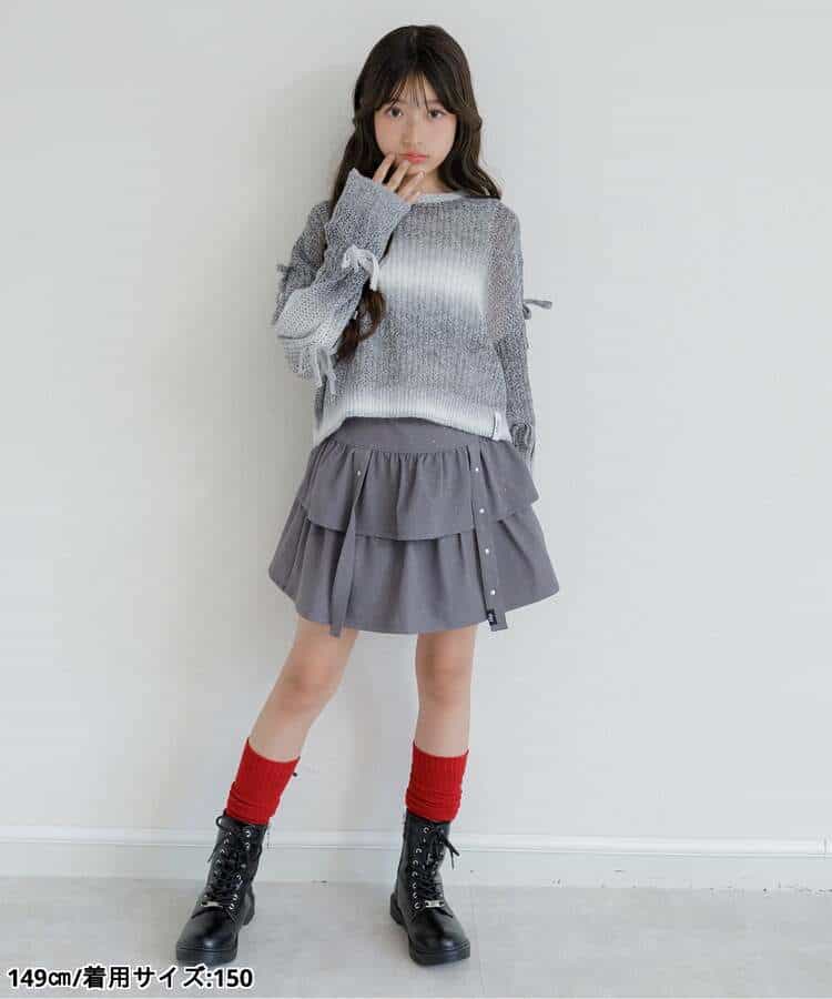 透かし編みグラデニット＆タンクセット_986561