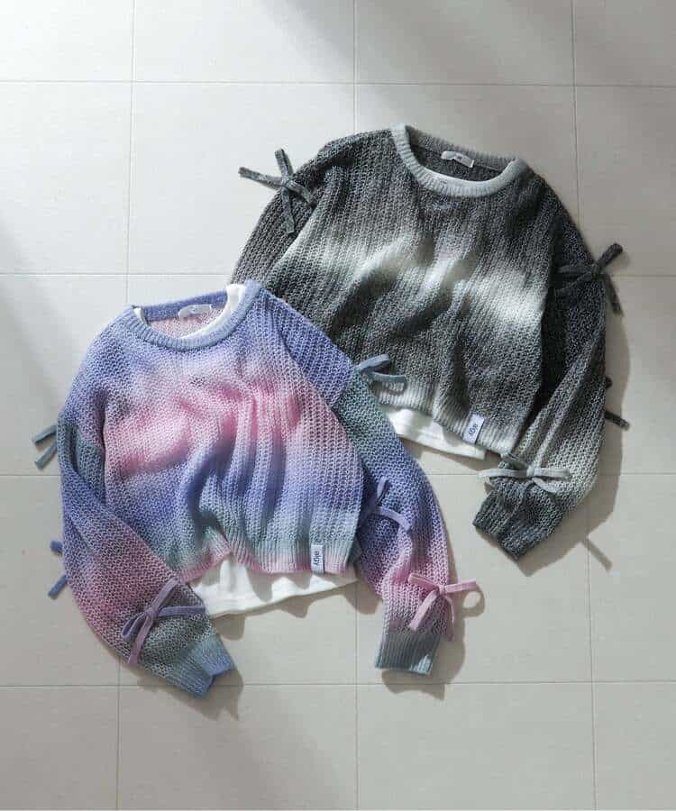 透かし編みグラデニット＆タンクセット_986573