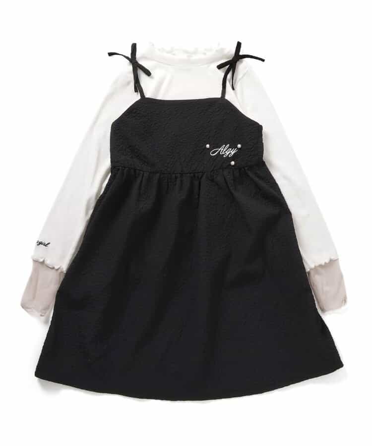 ★SALE★キャミワンピ＆切り替えリブロンTセット