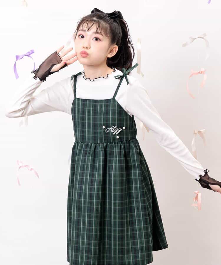 ★SALE★キャミワンピ＆切り替えリブロンTセット