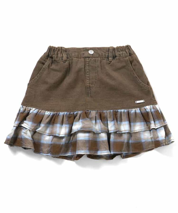 チェックフリルスカパン_933341