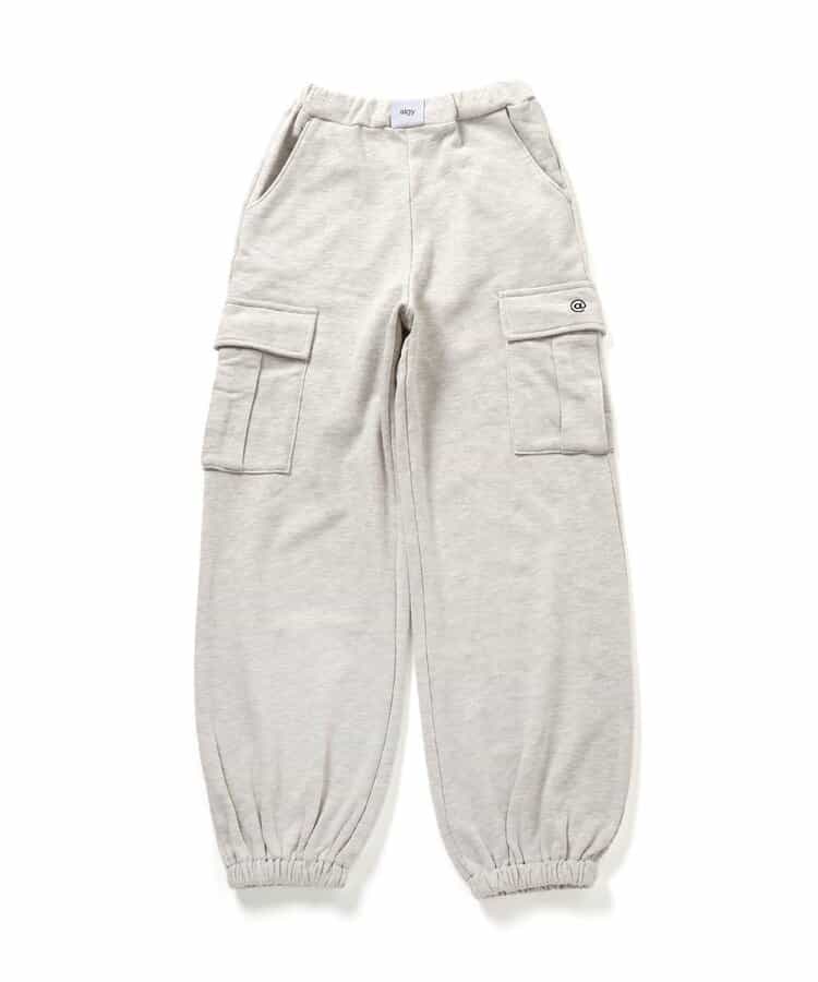 フロントネームスウェットカーゴパンツ