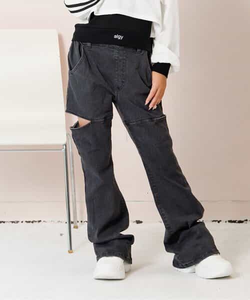 ★SALE★サイドカットフレアパンツ