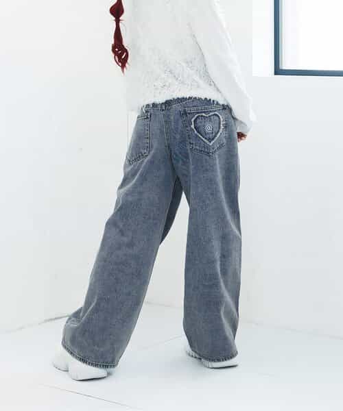 ☆SALE☆デニムワイドパンツ（G421925）|algy（アルジー