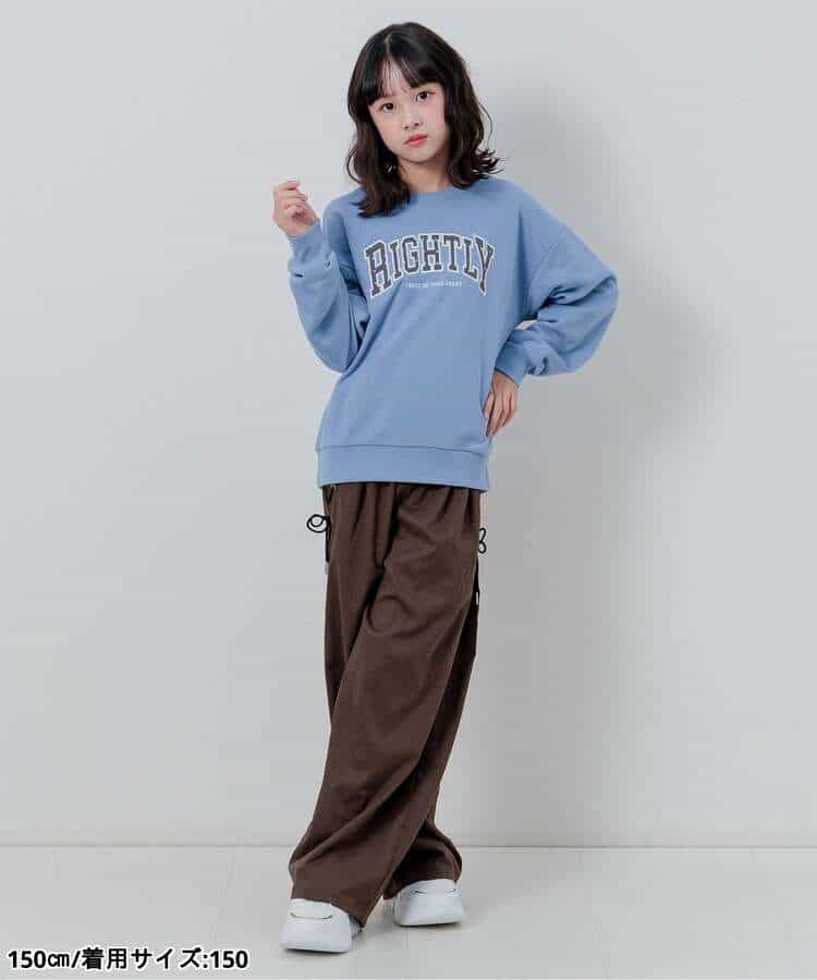 ★タイムセール★サイドレースアップワイドパンツ_987205