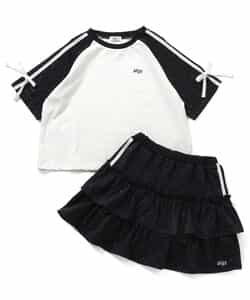 ラメミニ裏毛Tシャツ＆スカパンセット_913346