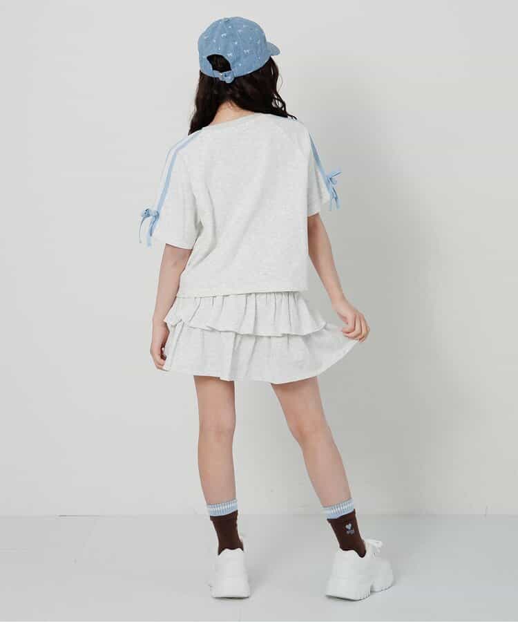 ラメミニ裏毛Tシャツ＆スカパンセット_913364