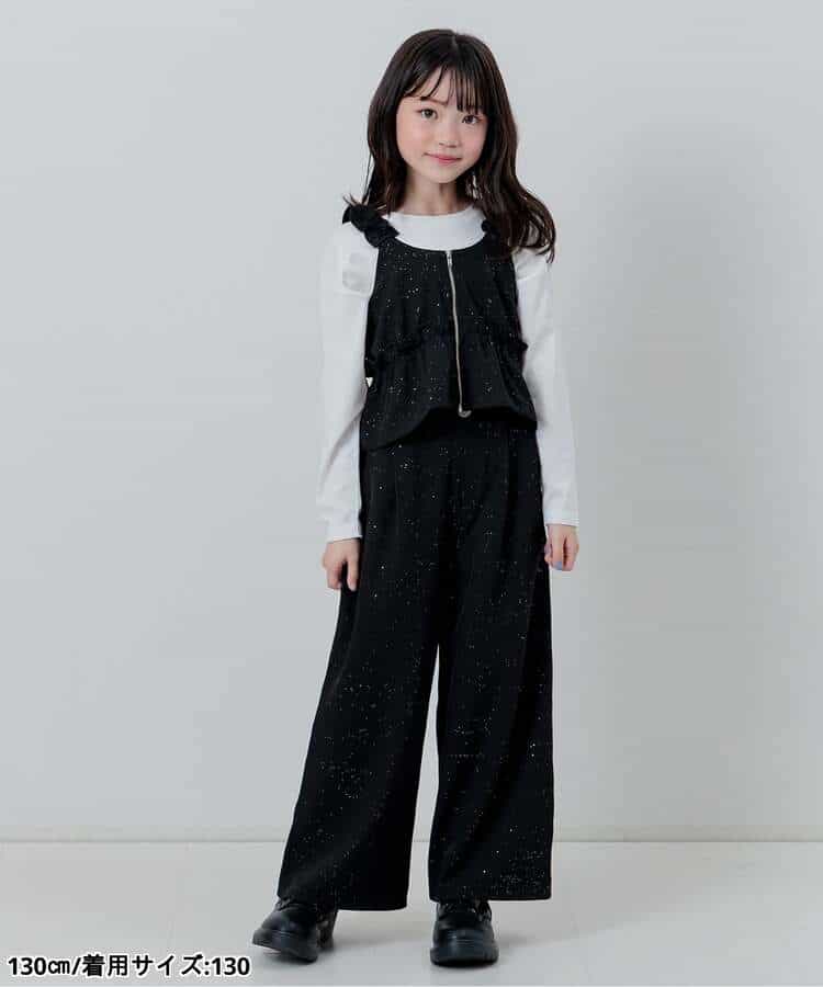 キラキラビスチェ＆ワイドパンツセットアップ_986581