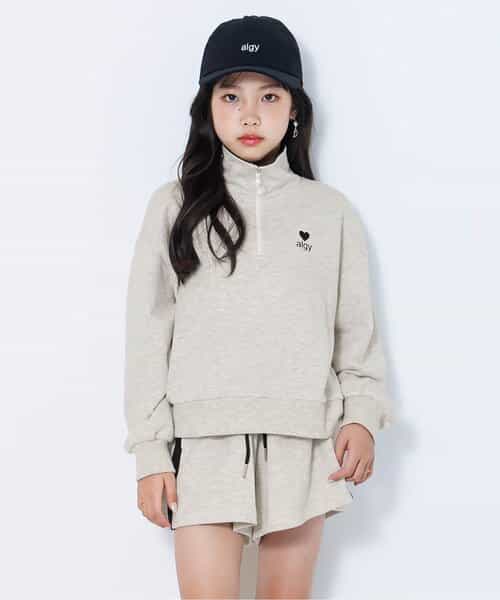 ハーフジップウラ毛セットアップ