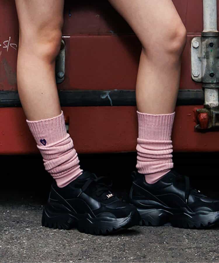 algyロゴボリュームルーズソックス