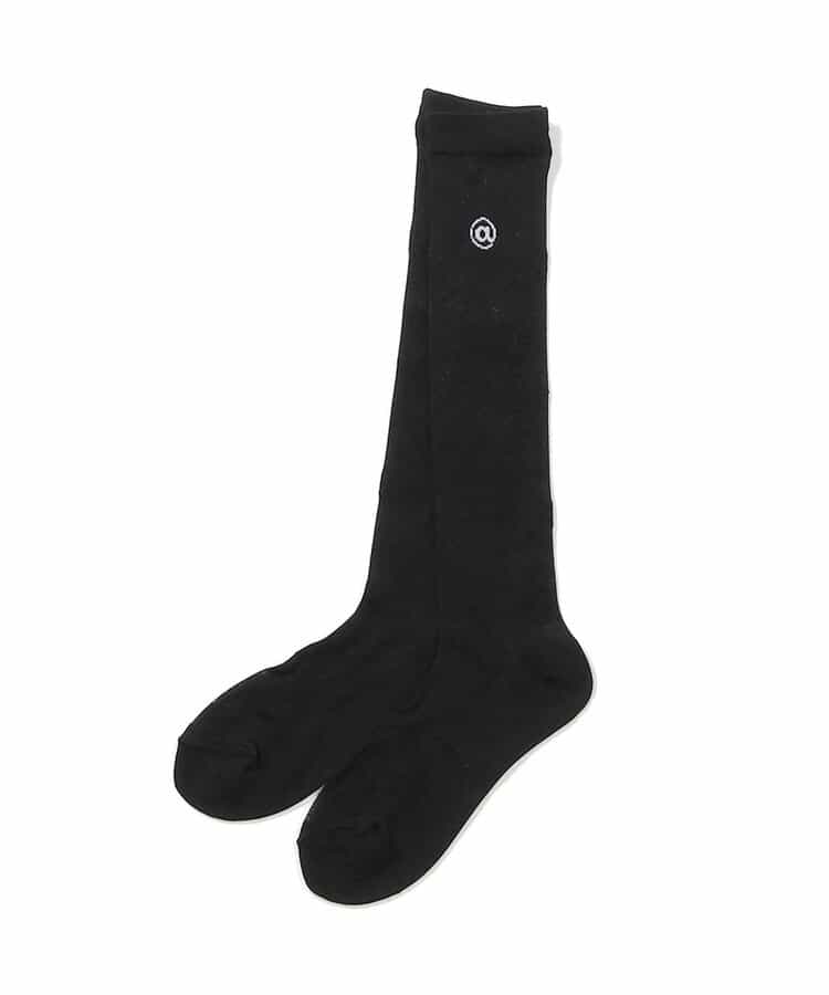 星総柄シアーハイソックス