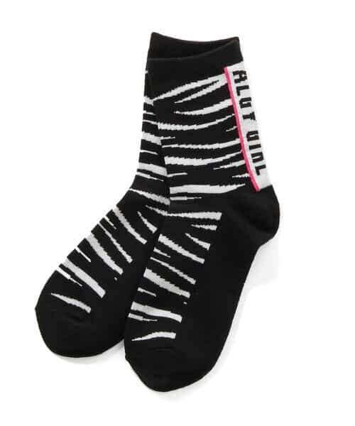 アニマル総柄クルーソックス