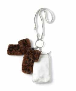 エコファーりぼん付きポーチショルダー