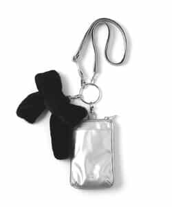 エコファーりぼん付きポーチショルダー