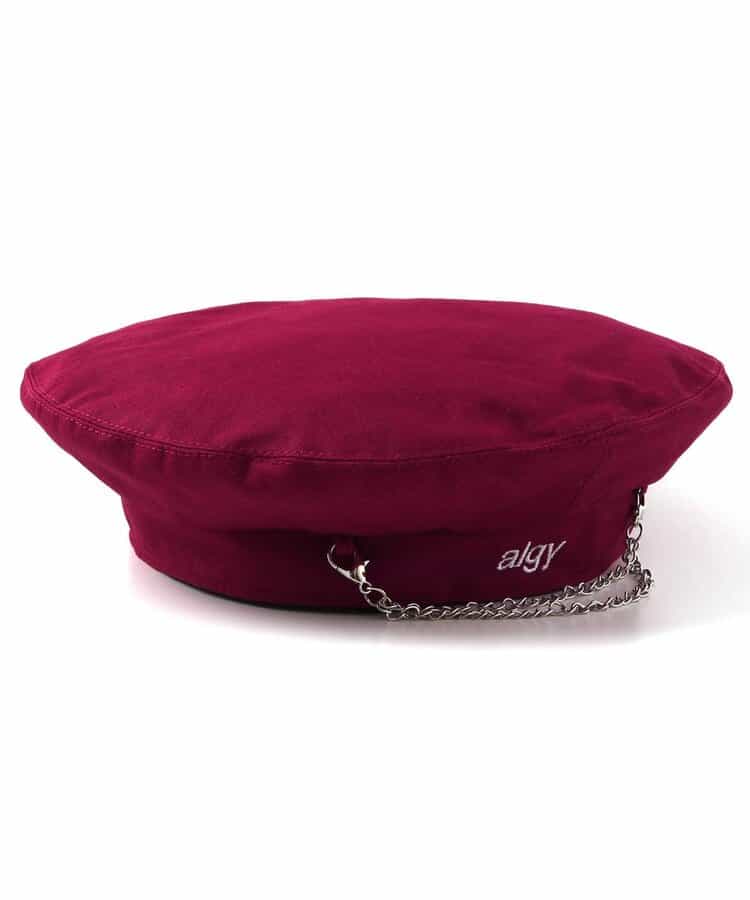 チェーン付きベレー帽