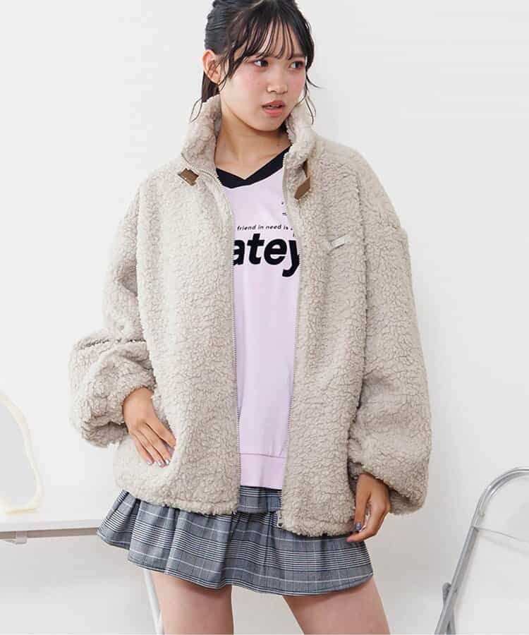 柔らかボアブルゾン