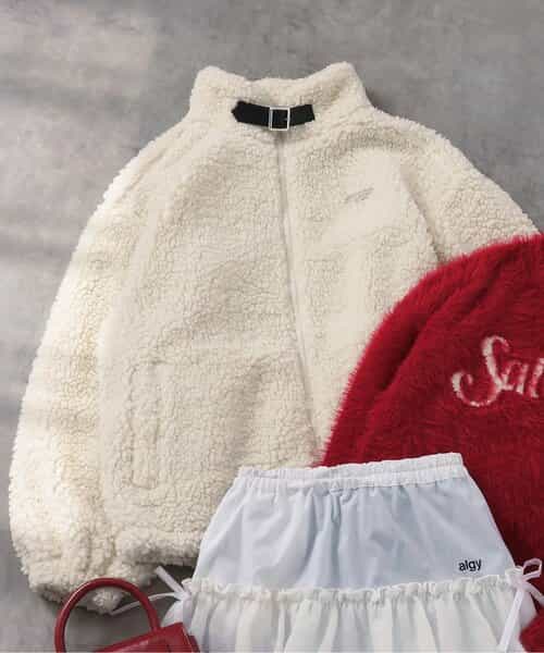 柔らかボアブルゾン