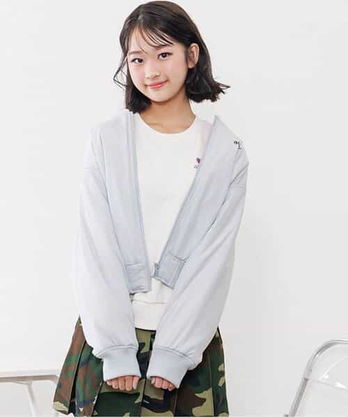 ライニング配色ライトブルゾン