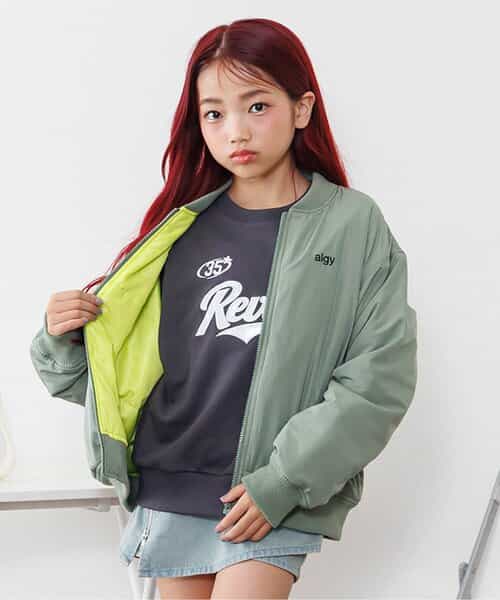 ライニング配色ライトブルゾン