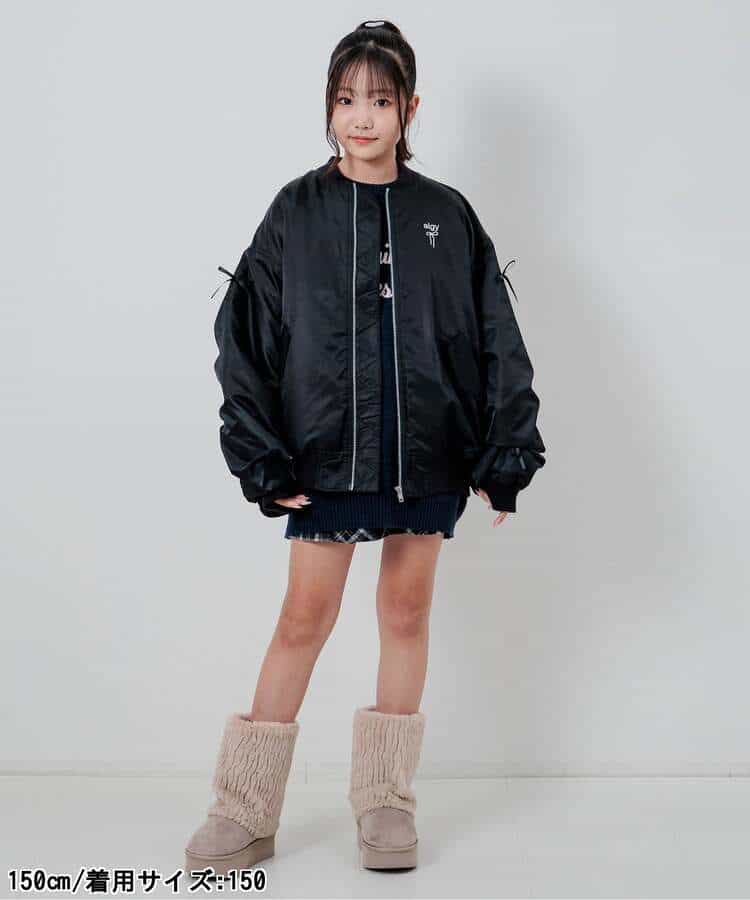 袖りぼん裏キルトMA-1_968808