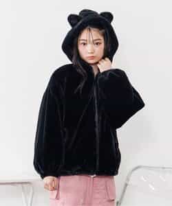ネコミミBIGエコファーアウター