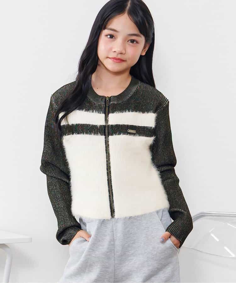 ピグメントライクジップニット