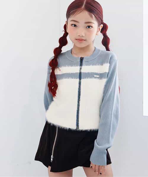 ピグメントライクジップニット