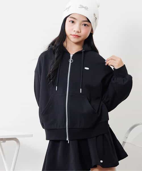 裏毛ジップアップパーカー