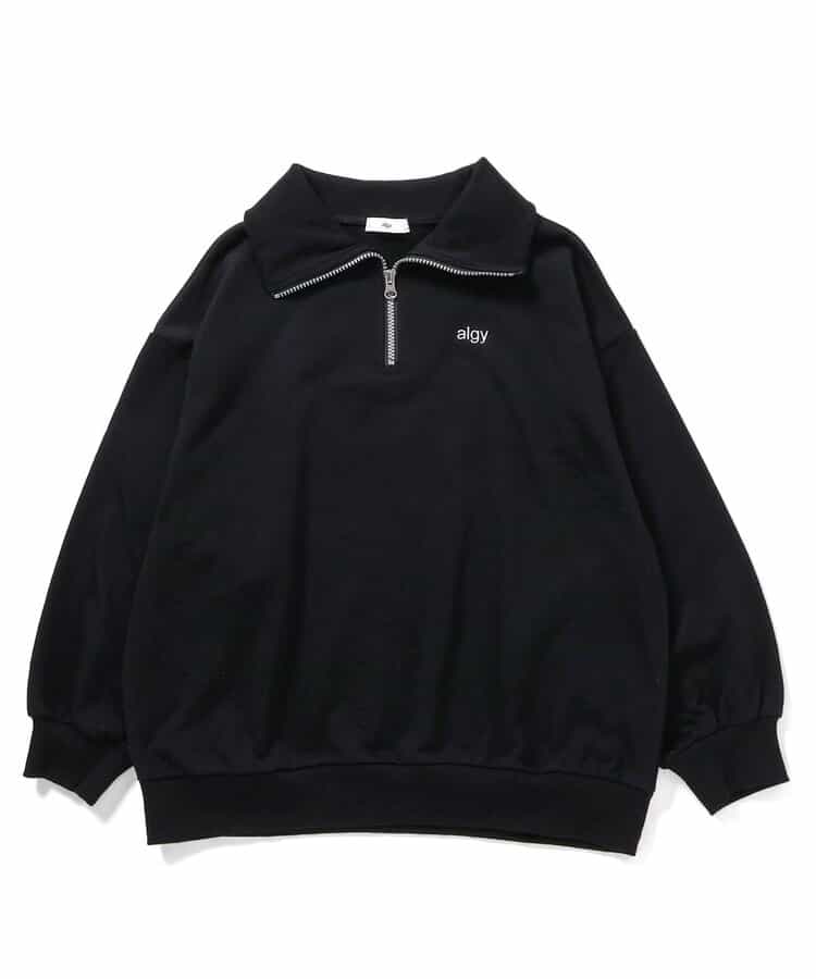 ハーフジップハートBIGトレーナー