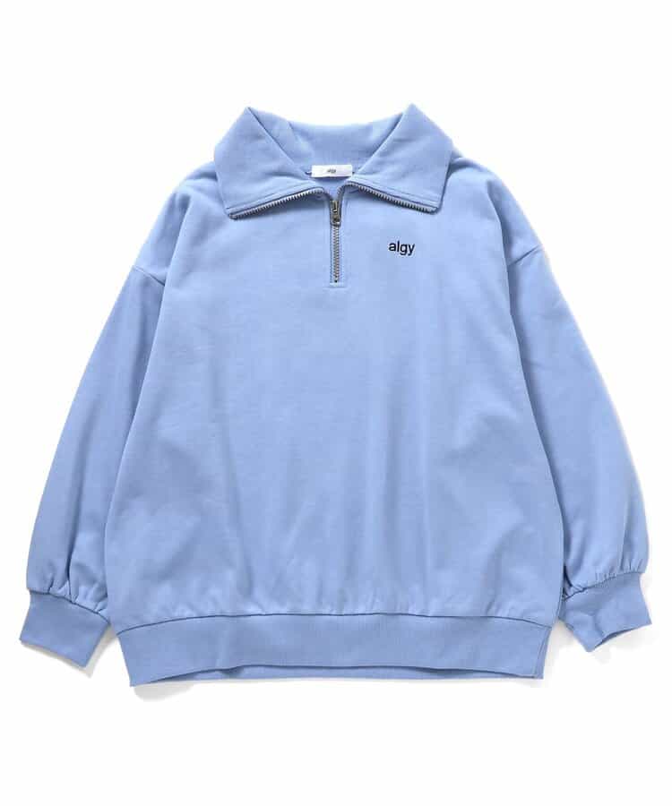 ハーフジップハートBIGトレーナー