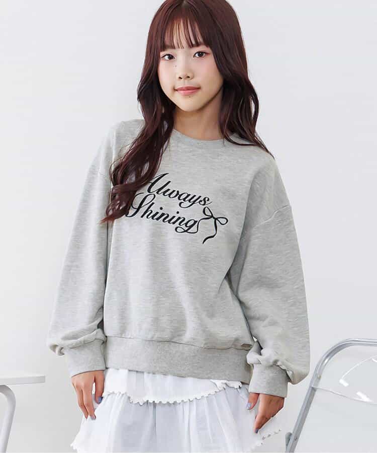 ガーリーロゴトレーナー