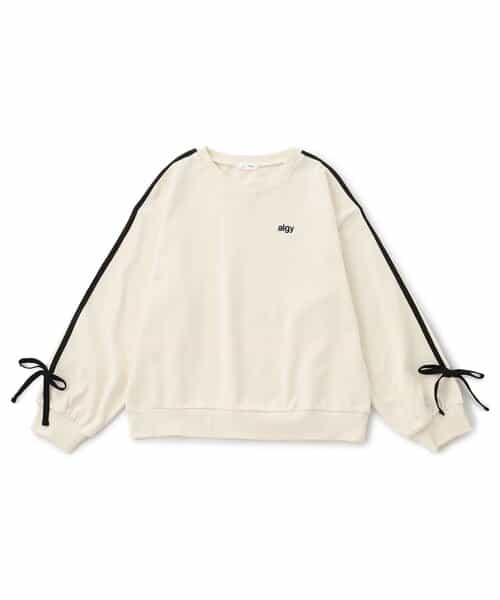 袖りぼんトレーナー