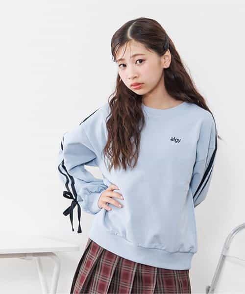 袖りぼんトレーナー