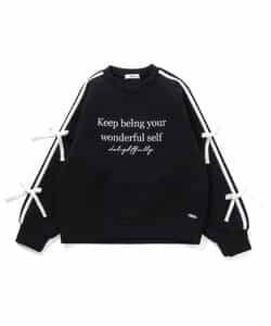 ダンボール袖ラインりぼんトレーナー