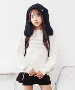 ダンボール袖ラインりぼんトレーナー