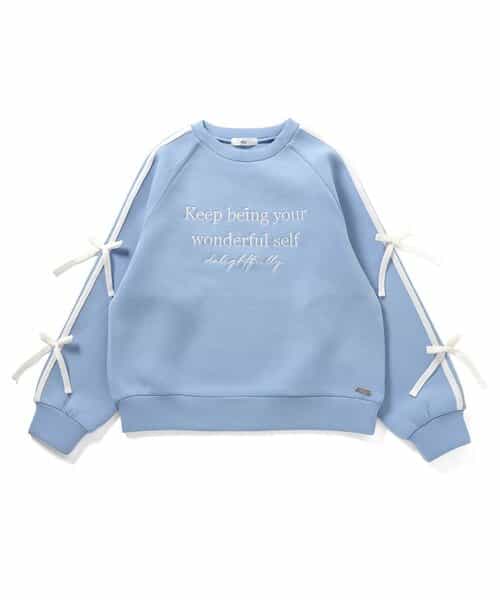 ダンボール袖ラインりぼんトレーナー