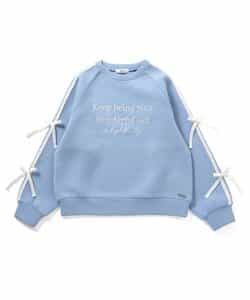 ダンボール袖ラインりぼんトレーナー