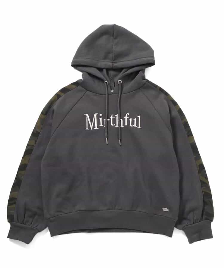 裏起毛迷彩切替フーディ