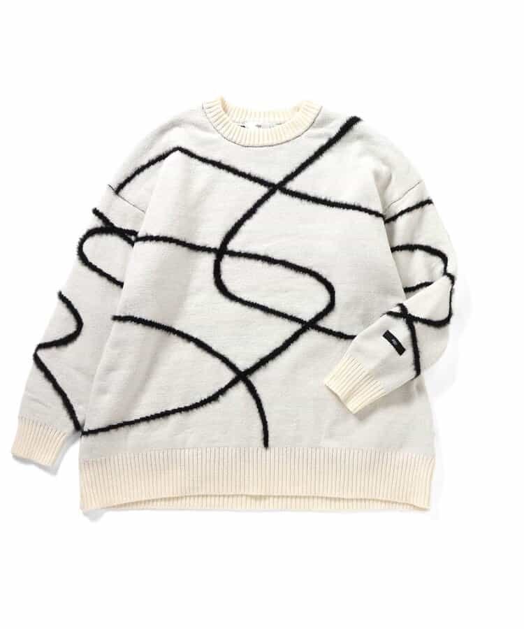 ニュアンスラインニット