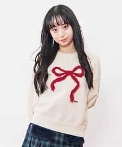 シャギーりぼんニット