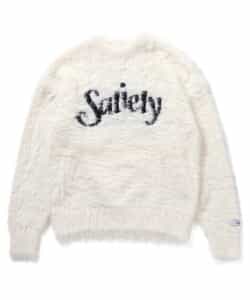 ロゴジャガードシャギーニット