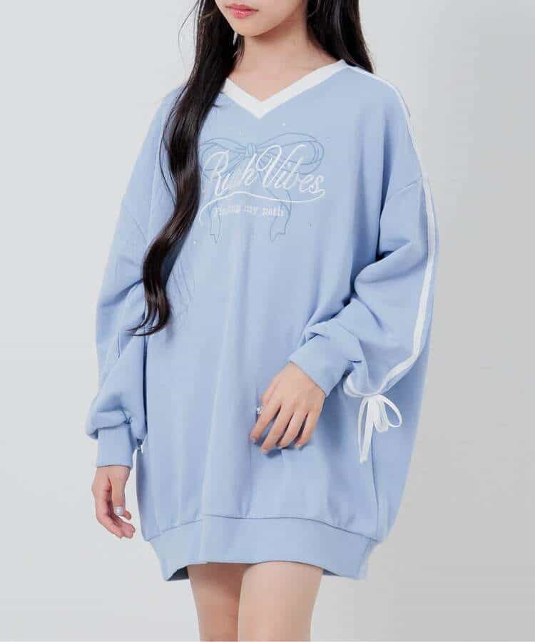 裏毛ミニワンピ