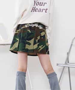 ★タイムセール★バックロゴプリーツスカパン