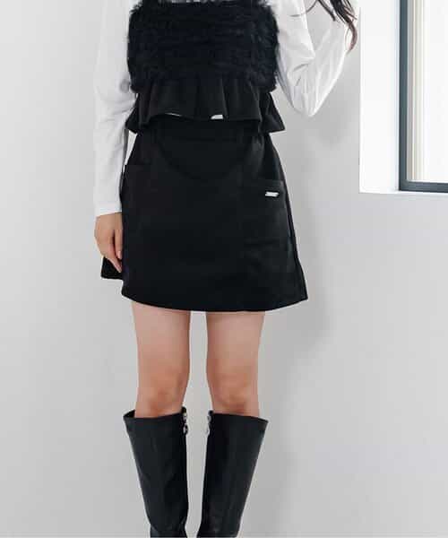 【セットアップ対応】スエードスカパン