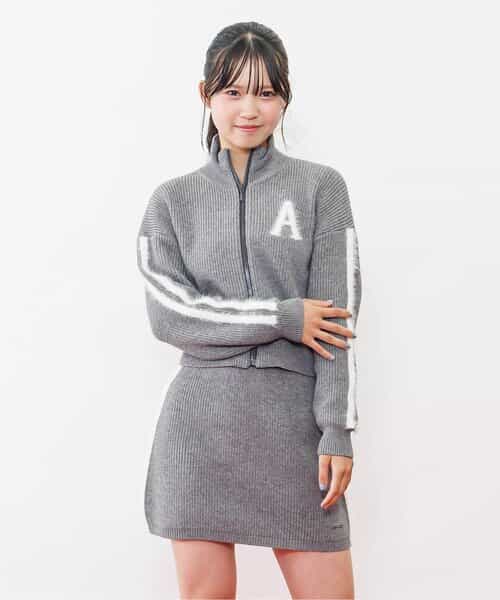 シャギーラインニットセットアップ