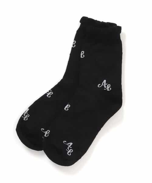 モノグラムクルーソックス