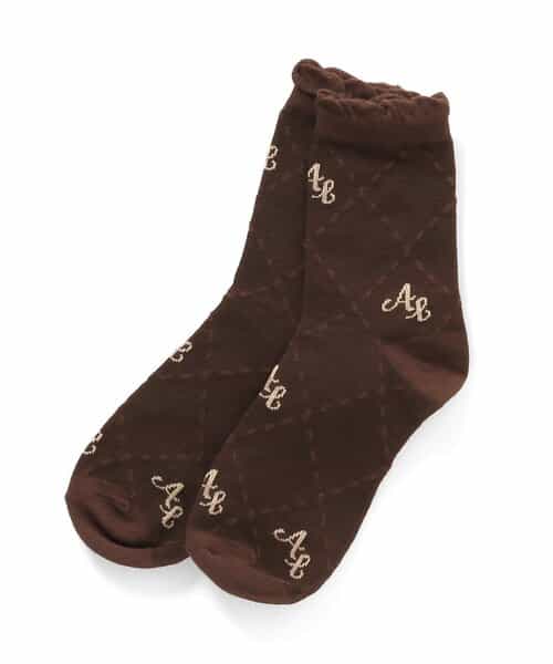 モノグラムクルーソックス