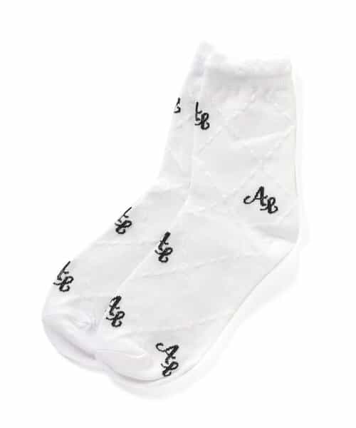 モノグラムクルーソックス
