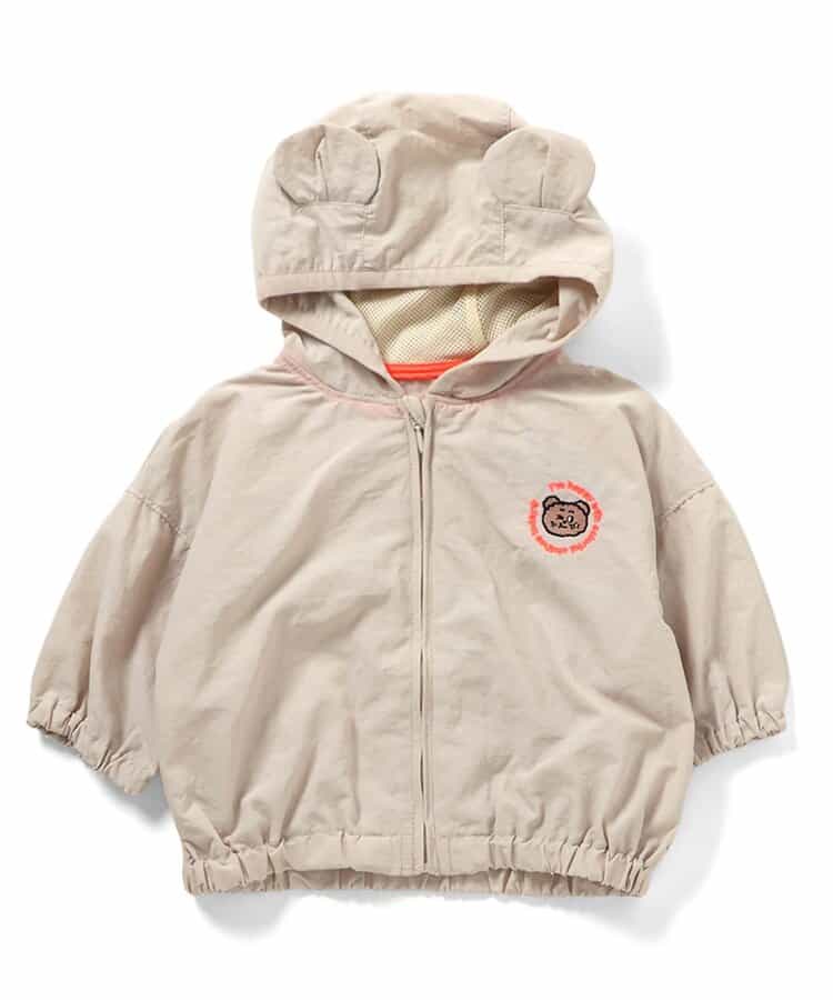 【Bpop】耳付きUVパーカー_UVカット_撥水加工